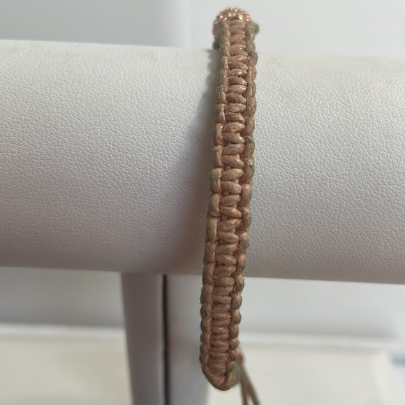 Michael Kors Macrame Bracelets with Pave Rose Gold Ball. - Picture 6 of 7